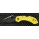 Couteau Spyderco Dragonfly 2 Yellow Acier H-1 Plain Edge Made In Japan SC28PYL2 - Livraison Gratuite