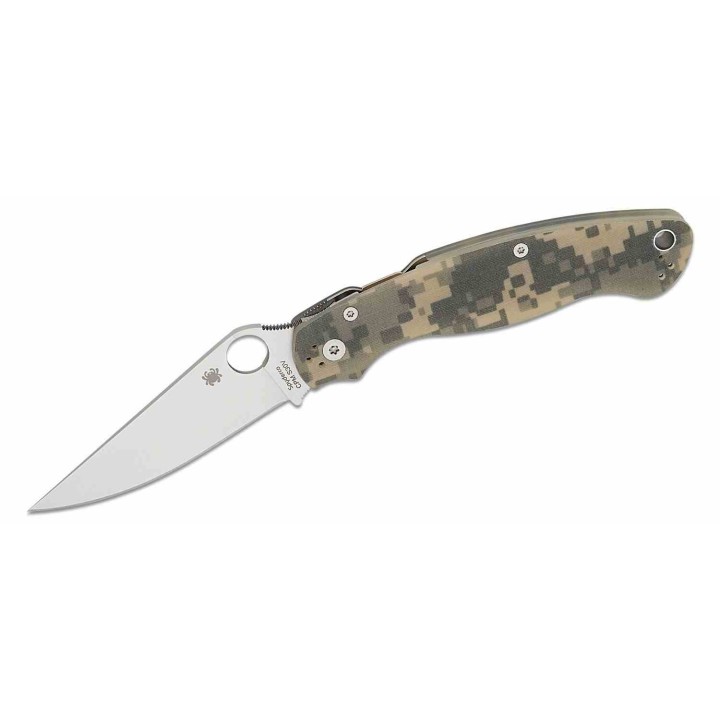Couteau Spyderco Military 2 Compression Lock Camo Manche G10 Lame Acier S30V Clip USA SC36GPCMO2 - Livraison Gratuite