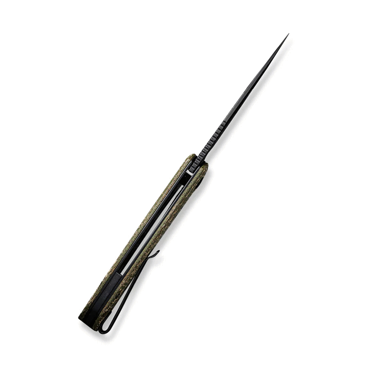 Couteau CIVIVI Baklash Green Lame Acier 9Cr18MoV Manche Micarta Linerlock IKBS Clip CIVC801K - Livraison Gratuite