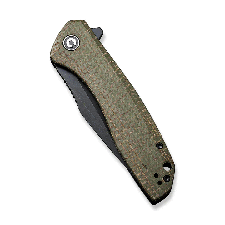 Couteau CIVIVI Baklash Green Lame Acier 9Cr18MoV Manche Micarta Linerlock IKBS Clip CIVC801K - Livraison Gratuite