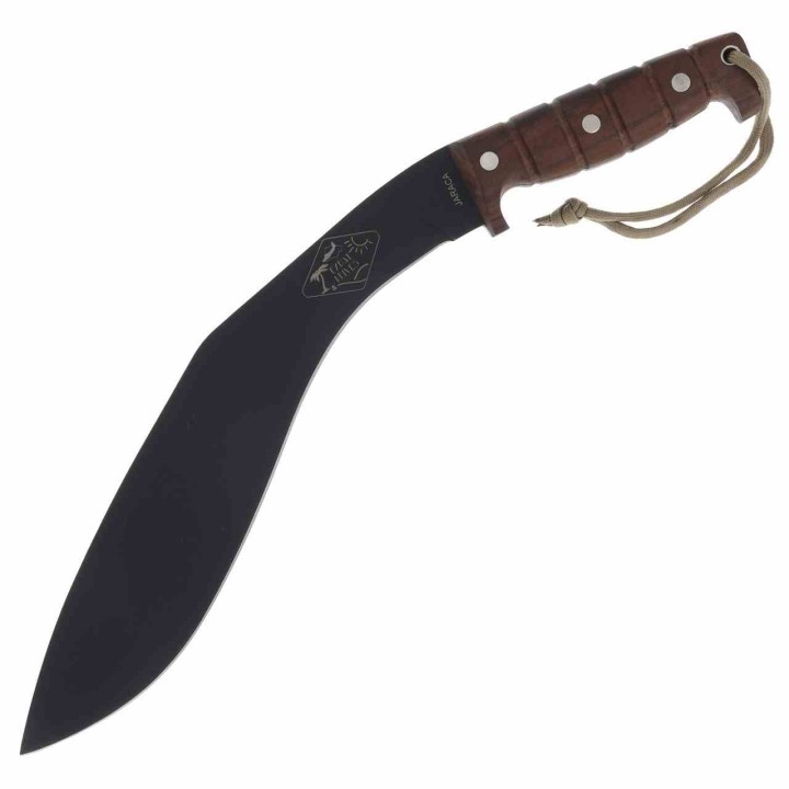 Couteau Kukkri ESEE Expat Jaraca Kukri Lame Acier 1075 Manche Noyer Etui Cordura Made Salvador ESKUKRI - Livraison Gratuite 