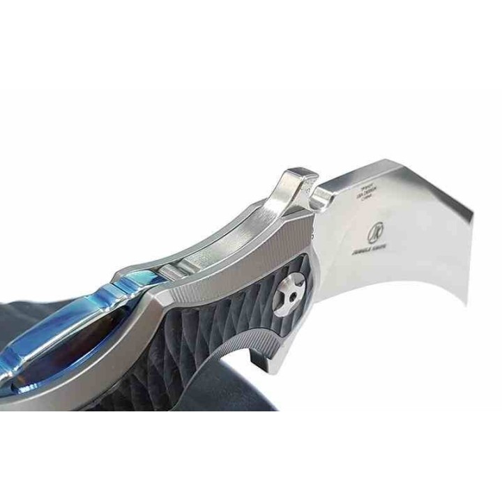 Couteau Defcon  Karambit Jungle Gray Lame Acier D2 Claw Manche Titane Etui Kydex TF3101 - Livraison Gratuite