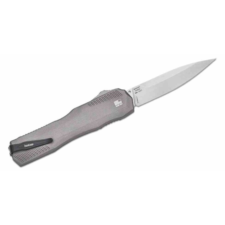 Couteau Kershaw Livewire OTF AUTO Gray Lame Acier CPM-MagnaCut Manche Aluminum Clip USA KS9000GRY - Livraison Gratuite