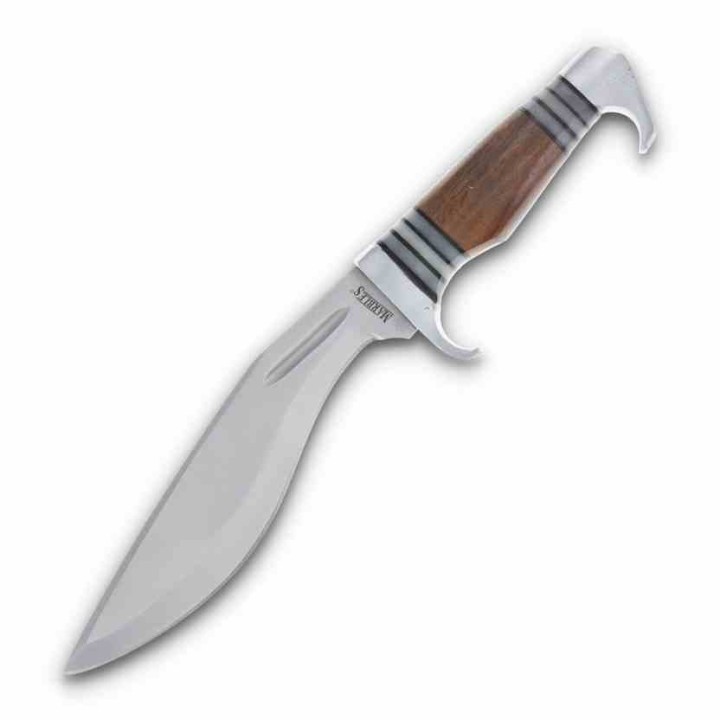 Couteau Marbles Kukri Manche Bois Lame Acier Inox Etui Cuir MR675 - Livraison Gratuite