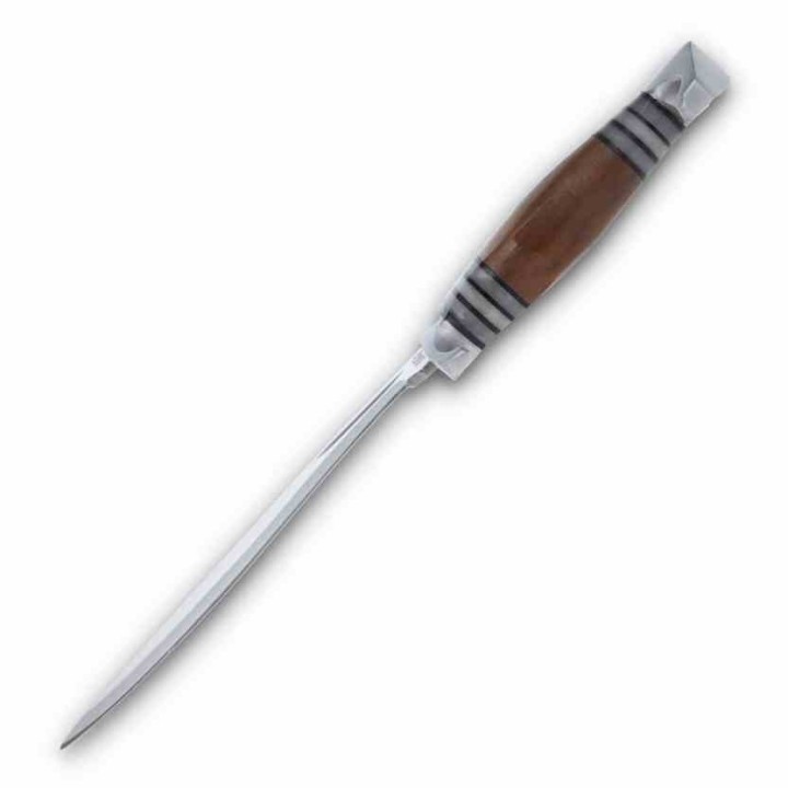 Couteau Marbles Kukri Manche Bois Lame Acier Inox Etui Cuir MR675 - Livraison Gratuite