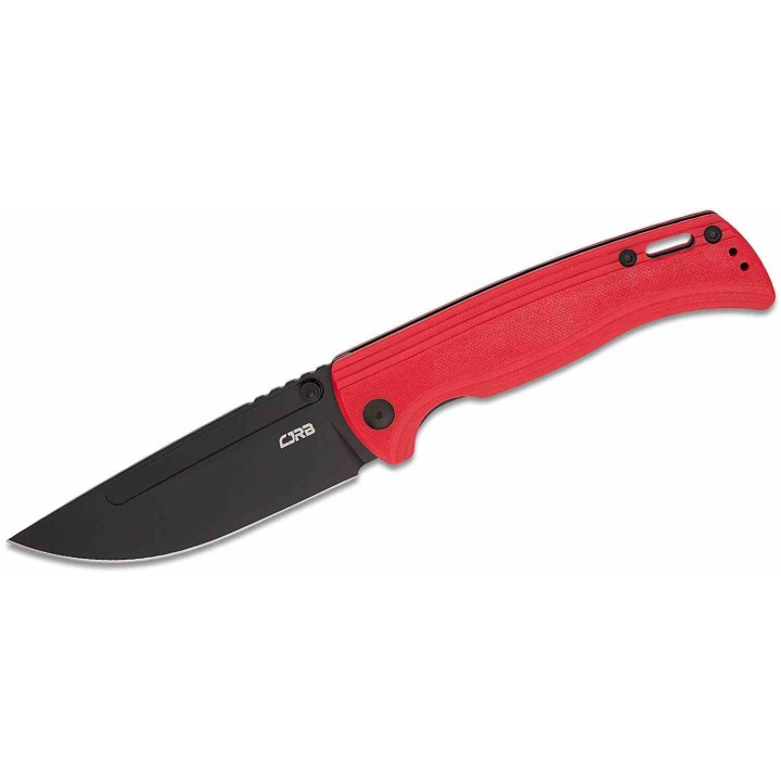 Couteau CJRB Resource Red G10 Handles AR-RPM9 Black Blade IKBS Liner Lock Clip J1932BRE - Livraison Gratuite