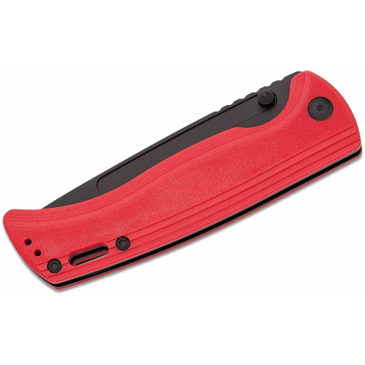 Couteau CJRB Resource Red G10 Handles AR-RPM9 Black Blade IKBS Liner Lock Clip J1932BRE - Livraison Gratuite
