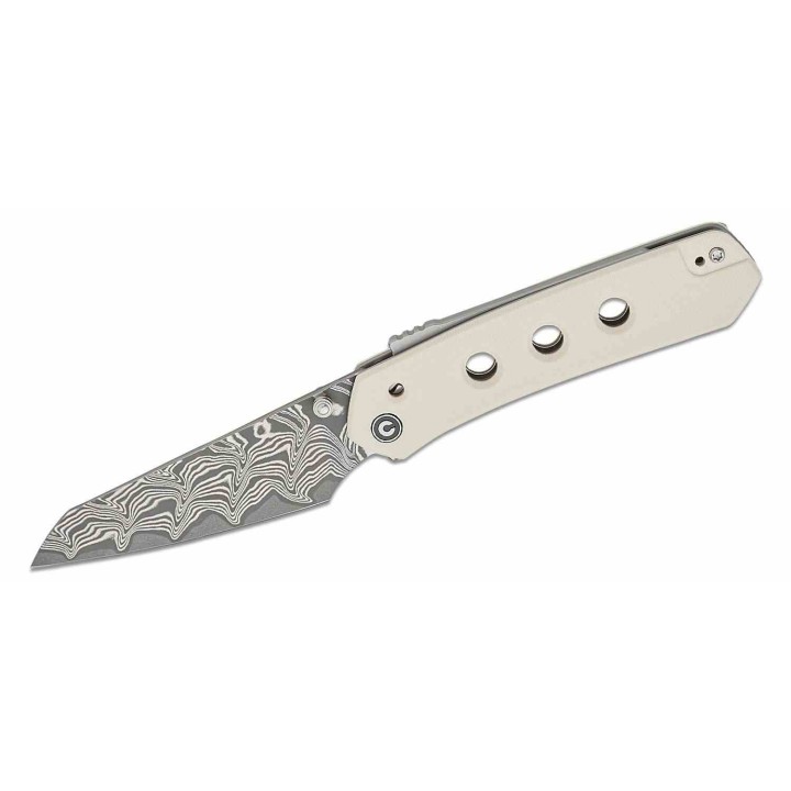 Couteau CIVIVI Vision FG Ivory Lame Damas Reverse Tanto Manche G10 IKBS Superlock Clip CIVC22036DS1 - Livraison Gratuite