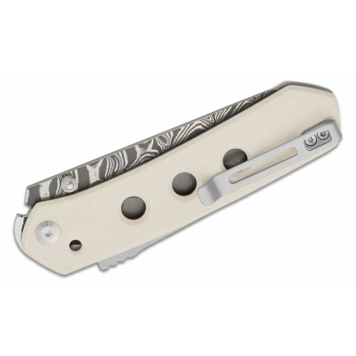 Couteau CIVIVI Vision FG Ivory Lame Damas Reverse Tanto Manche G10 IKBS Superlock Clip CIVC22036DS1 - Livraison Gratuite