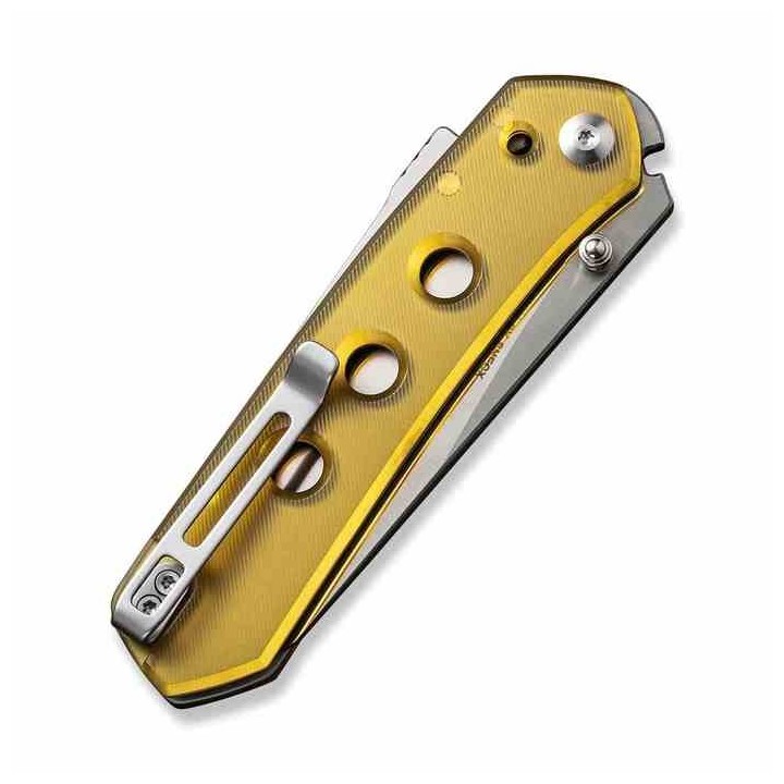 Couteau CIVIVI Vision FG Ultem Lame Nitro-V Satin Reverse Tanto Manche Polished Ultem IKBS Clip CIVC220365 - Livraison Gratuite