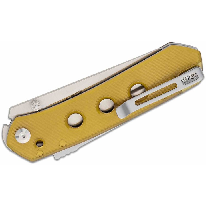Couteau CIVIVI Vision FG Ultem Lame Nitro-V Satin Reverse Tanto Manche Polished Ultem IKBS Clip CIVC220365 - Livraison Gratuite