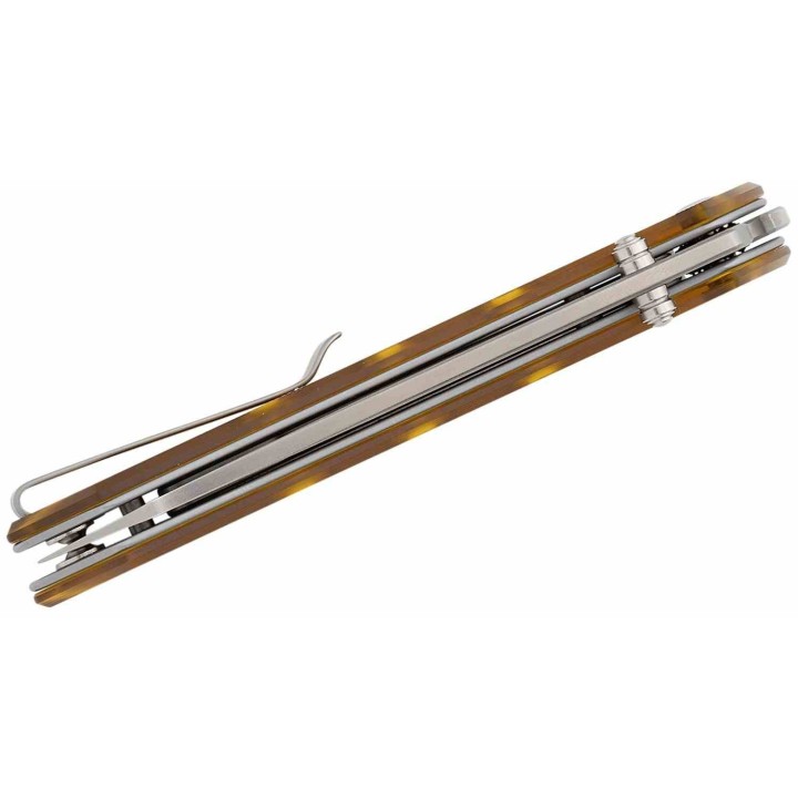 Couteau CIVIVI Vision FG Ultem Lame Nitro-V Satin Reverse Tanto Manche Polished Ultem IKBS Clip CIVC220365 - Livraison Gratuite
