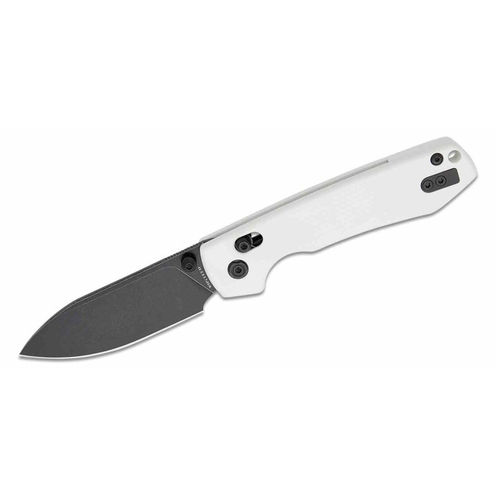 Couteau Vosteed Raccoon White Lame Acier Sandvik 14C28N Blackwash Manche G10 IKBS Clip VOSRCCBVPGW - Livraison Gratuite
