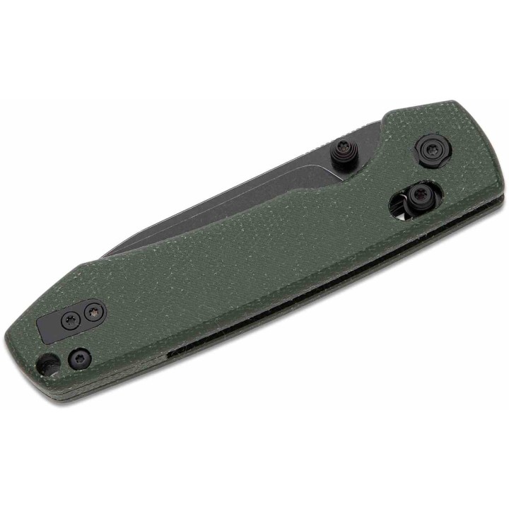 Couteau Vosteed Raccoon Green Lame Acier Sandvik 14C28N Blackwash Manche Micarta IKBS Clip VOSRCCBVPMN - Livraison Gratuite