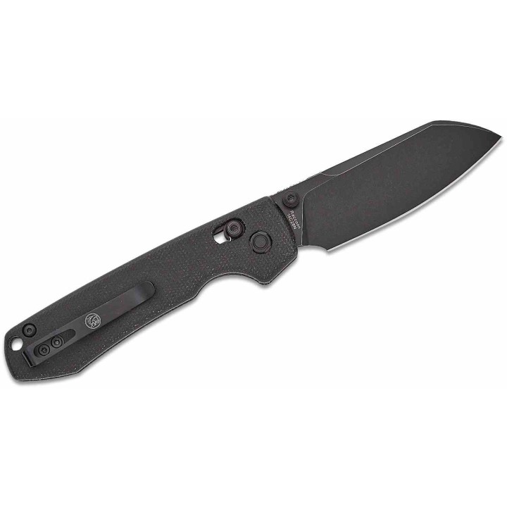 Couteau Vosteed Raccoon Black Lame Acier Sandvik 14C28N Blackwash Manche Micarta IKBS Clip VOSRCVPMCK - Livraison Gratuite