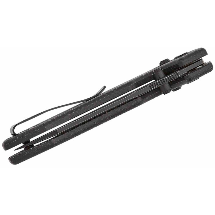 Couteau Vosteed Raccoon Black Lame Acier Sandvik 14C28N Blackwash Manche Micarta IKBS Clip VOSRCVPMCK - Livraison Gratuite