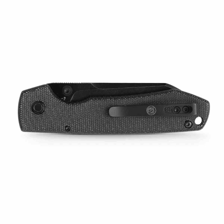 Couteau Vosteed Raccoon Black Lame Acier Sandvik 14C28N Blackwash Manche Micarta IKBS Clip VOSRCVPMCK - Livraison Gratuite