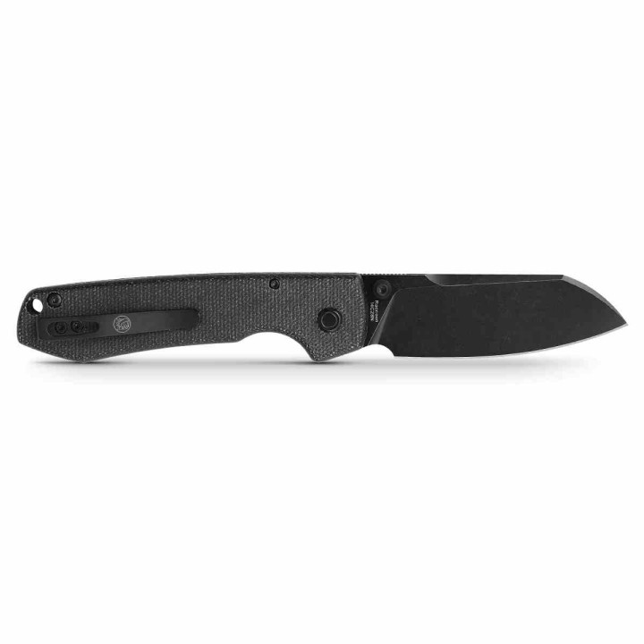 Couteau Vosteed Raccoon Black Lame Acier Sandvik 14C28N Blackwash Manche Micarta IKBS Clip VOSRCVPMCK - Livraison Gratuite