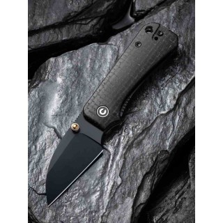 Couteau Civivi Baby Banter Wharncliffe Lame Acier Nitro-V Black Manche Black Micarta IKBS Clip CIVC19068SC1 - Livraison Gratuite