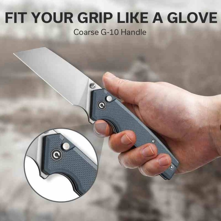 Couteau CIVIVI Amirite Blue Lame Acier Nitro-V Satin Reverse Tanto Manche G10 IKBS Clip CIVC230281 - Livraison Gratuite