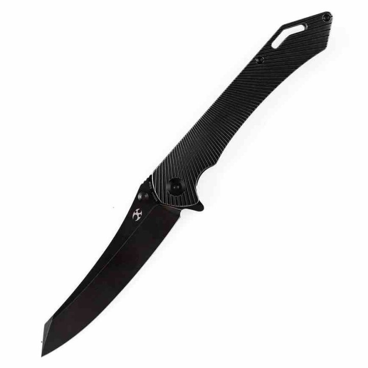 Couteau Kansept Colibri Tech Black Manche Titane Lame Acier CPM-S35VN IKBS Framelock Clip K1060A4 - Livraison Gratuite