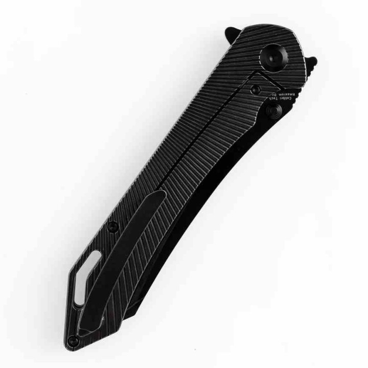 Couteau Kansept Colibri Tech Black Manche Titane Lame Acier CPM-S35VN IKBS Framelock Clip K1060A4 - Livraison Gratuite