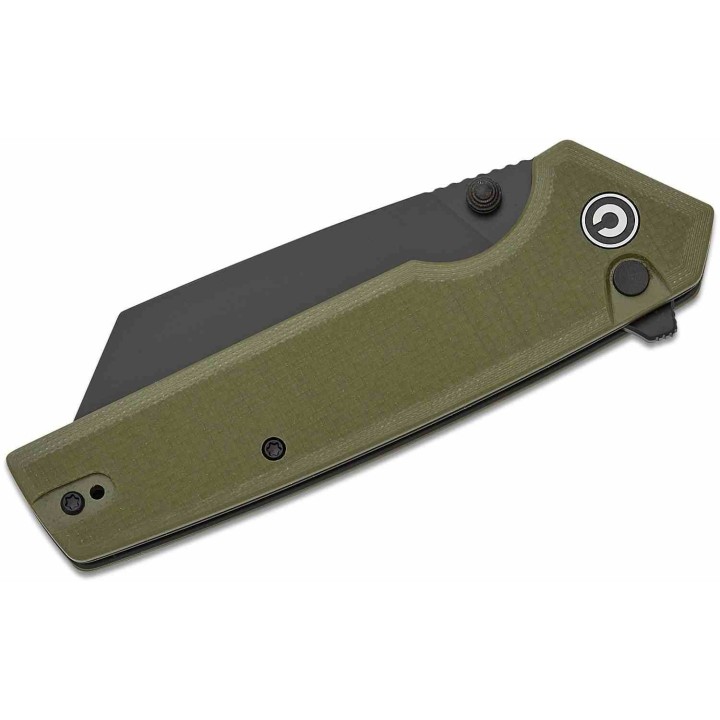 Couteau CIVIVI Amirite OD Green Lame Acier Nitro-V black Reverse Tanto Manche G10 IKBS Clip CIVC230283 - Livraison Gratuite