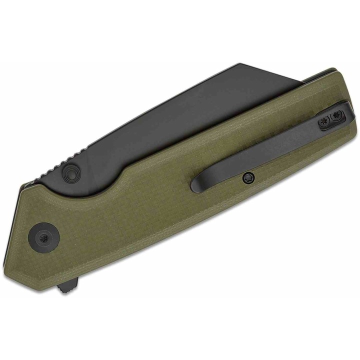 Couteau CIVIVI Amirite OD Green Lame Acier Nitro-V black Reverse Tanto Manche G10 IKBS Clip CIVC230283 - Livraison Gratuite