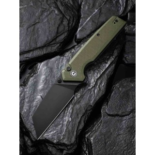 Couteau CIVIVI Amirite OD Green Lame Acier Nitro-V black Reverse Tanto Manche G10 IKBS Clip CIVC230283 - Livraison Gratuite