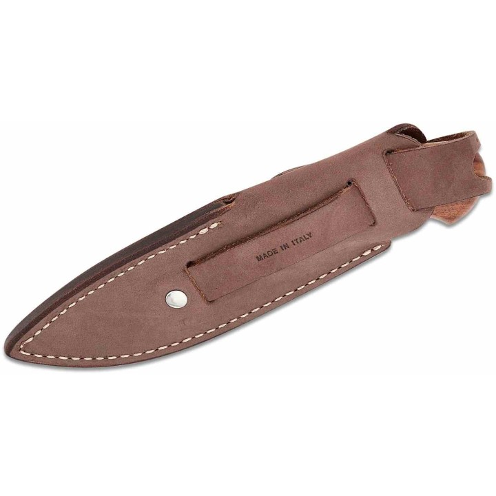 Couteau LionSteel Willy Santos Wood Lame Acier M390 Manche Santos Wood Etui Cuir Italy LSTWL1ST - Livraison Gratuite