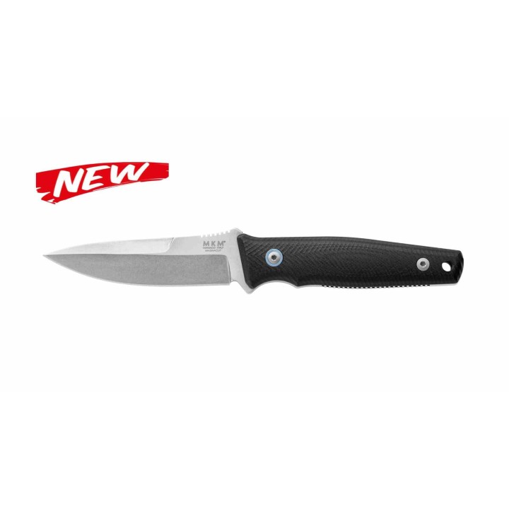  Couteau MKM TPF Defense Black Manche G10 Lame Acier CPM-MagnaCut Etui Cuir Made Italy MKMTPFDGBK - Livraison Gratuite