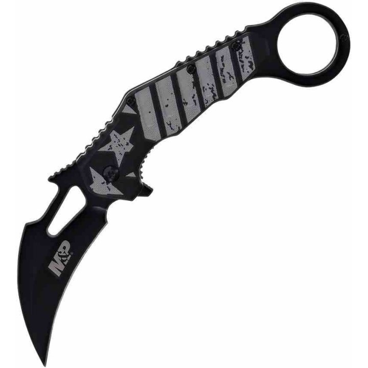 Couteau Smith&Wesson Karambit A/O Linerlock Manche Polymère Lame Acier Inox Clip SWP1200649 - Livraison Gratuite