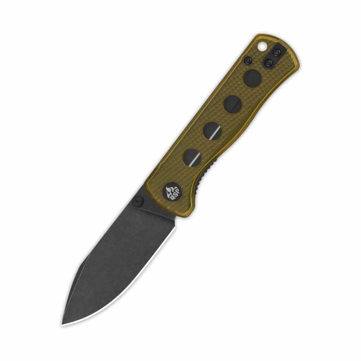Couteau QSP Canary Ultem Folder Lame Acier 14C28N Blackwash Manche Ultem IKBS Linerlock Clip QS150J2 - Livraison Gratuite