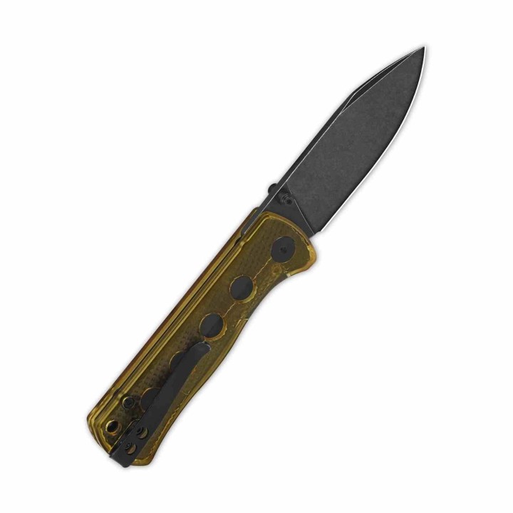 Couteau QSP Canary Ultem Folder Lame Acier 14C28N Blackwash Manche Ultem IKBS Linerlock Clip QS150J2 - Livraison Gratuite