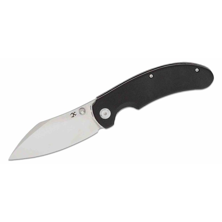 Couteau Kansept Nesstreet Black Lame Acier 154CM Satin Sheepsfoot Manche G10 IKBS Linerlock Clip KT1039A1 - Livraison Gratuite