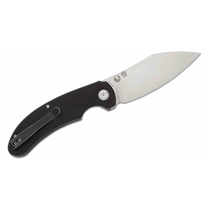 Couteau Kansept Nesstreet Black Lame Acier 154CM Satin Sheepsfoot Manche G10 IKBS Linerlock Clip KT1039A1 - Livraison Gratuite