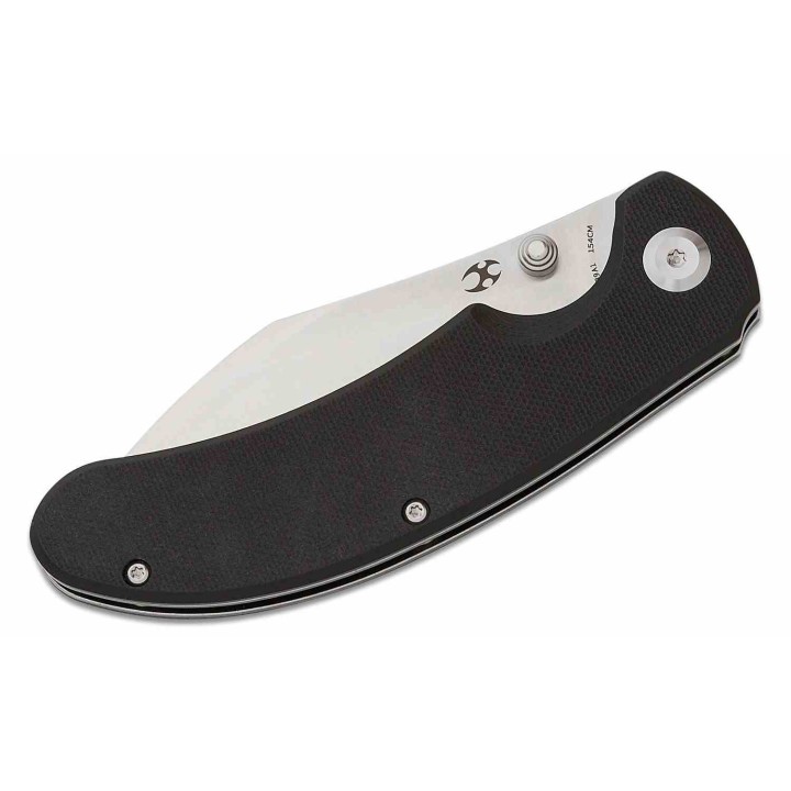 Couteau Kansept Nesstreet Black Lame Acier 154CM Satin Sheepsfoot Manche G10 IKBS Linerlock Clip KT1039A1 - Livraison Gratuite