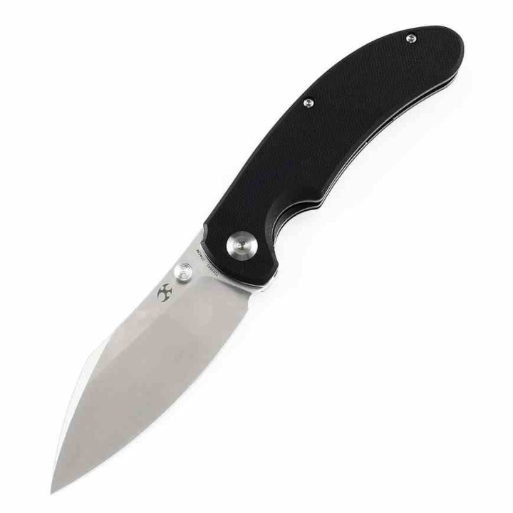 Couteau Kansept Nesstreet Black Lame Acier 154CM Satin Sheepsfoot Manche G10 IKBS Linerlock Clip KT1039A1 - Livraison Gratuite
