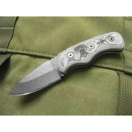 Couteau de Cou Tops Ferret Lame Acier 1095 Manche Micarta Etui Kydex Tops Knives Made In USA TPFBHP01 - Livraison Gratuite