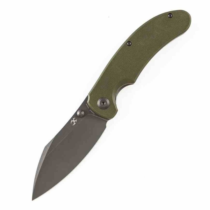 Couteau Kansept Nesstreet Olive Lame Acier 154CM SW Sheepsfoot Manche G10 IKBS Linerlock Clip KT1039A3 - Livraison Gratuite