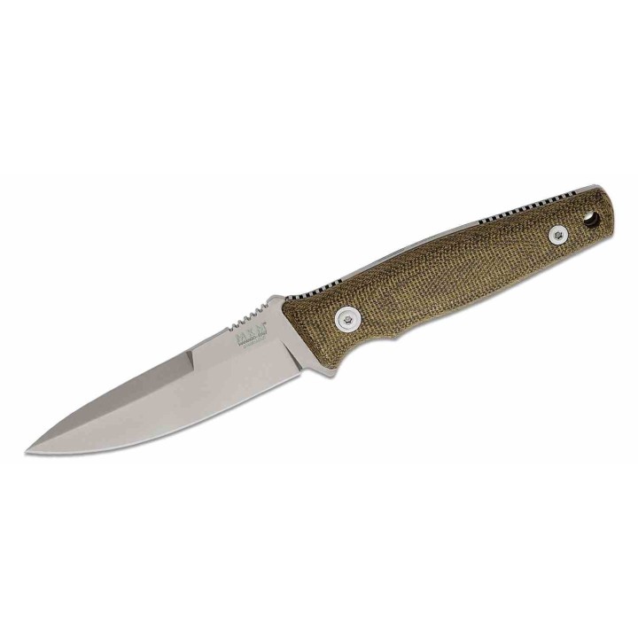 Couteau MKM TPF Defense Green Manche Micarta Lame Acier CPM-MagnaCut Etui Cuir Made Italy MKMTPFDGC - Livraison Gratuite