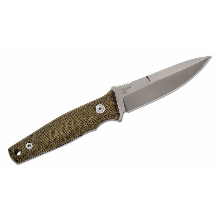 Couteau MKM TPF Defense Green Manche Micarta Lame Acier CPM-MagnaCut Etui Cuir Made Italy MKMTPFDGC - Livraison Gratuite