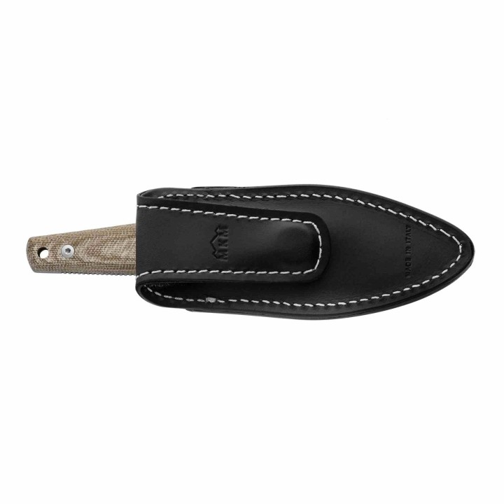 Couteau MKM TPF Defense Green Manche Micarta Lame Acier CPM-MagnaCut Etui Cuir Made Italy MKMTPFDGC - Livraison Gratuite