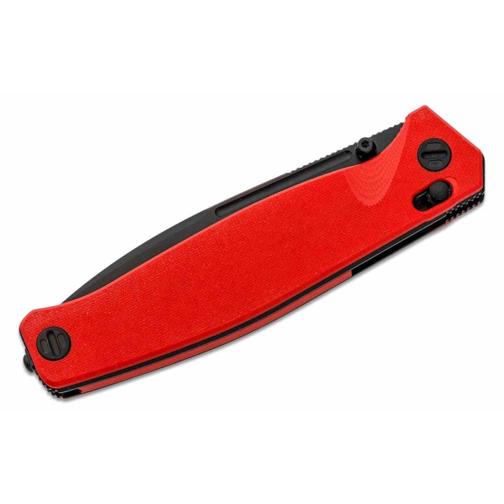 Couteau Real Steel HUGINN Red/Black Manche G10 Lame Acier VG-10 Slide Lock Clip RS7652RB - Livraison Gratuite