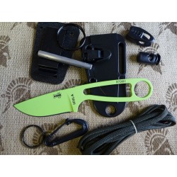 Couteau ESEE Izula Venom Green with Kit Acier carbone 1095 Made In USA ESIZVGKIT - Livraison Gratuite