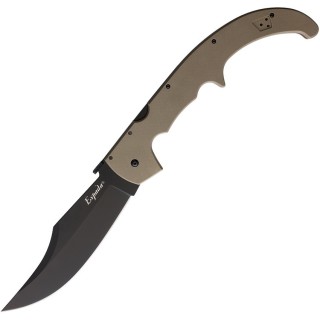 Couteau Cold Steel Espada XL Lame Acier AUS-10 Black Manche Dark Earth G-10 Lockback CS62MGCDEBK - Livraison Gratuite