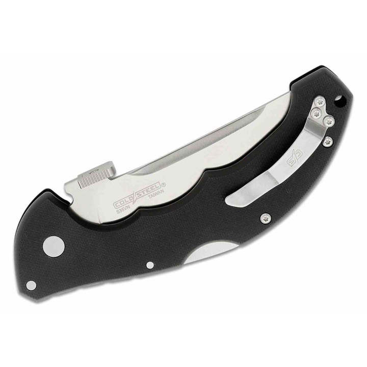 Couteau Cold Steel Talwar Tri-Ad Lock Lame Acier S35VN Trailing Point Manche G10 Clip CS21TTL - Livraison Gratuite