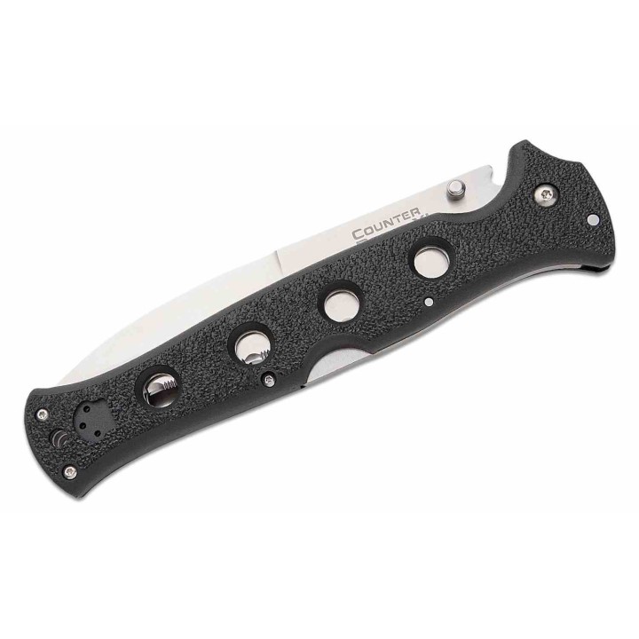 Couteau Cold Steel Counter Point XL Serrated Lame Acier AUS-10A Manche Griv-Ex Lockback Clip CS10AAS - Livraison Gratuite