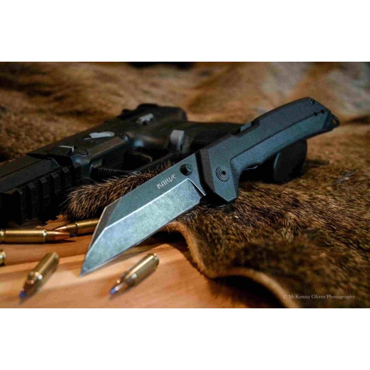 Couteau Cold Steel Karve ATLAS Lock Lame Acier AUS-10A Black Seax Manche G10 Handles Clip CSFL38VK - Livraison Gratuite