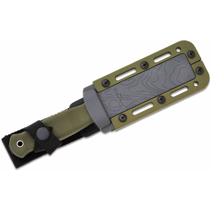 Couteau Demko Armiger 4 Lame Acier 80CrV2 Tanto Manche Polymère OD Green Etui Kydex DEM09657 - Livraison Gratuite